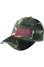 Load image into Gallery viewer, Frae In Pink Distressed Cap
